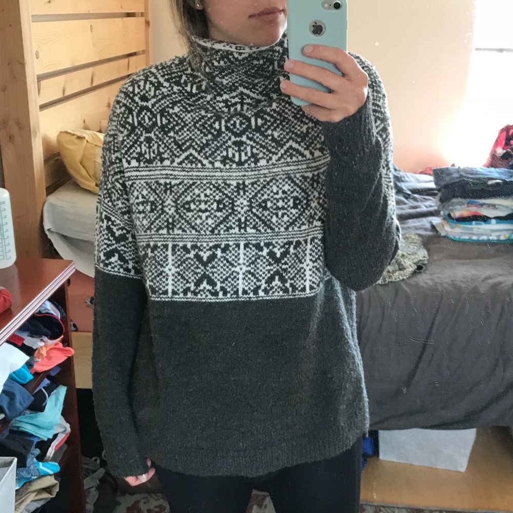 Mock neck cozy, soft pull over sweater | L